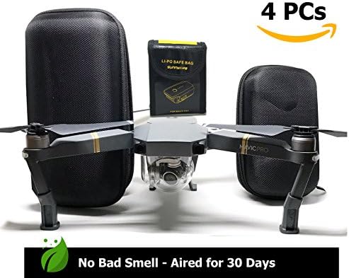 DJI Mavic Pro/Platinum Bag Case Combo w/ Gratis Mavic Safeguard Ebook-Drone Hard Shell Case | Controller Travel Case Bag | Battery Safety Bag &amp; Landing Gear-Protect Your Investment