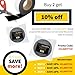 ConClarity 4 in x 30 ft - Vibrancy Enhancing Projector Screen Felt Tape Border Deepest Black Ultra High Contrast Flocking for DIY Screen Borders Absorbs Light, Brightens Image & Stops Bleed
