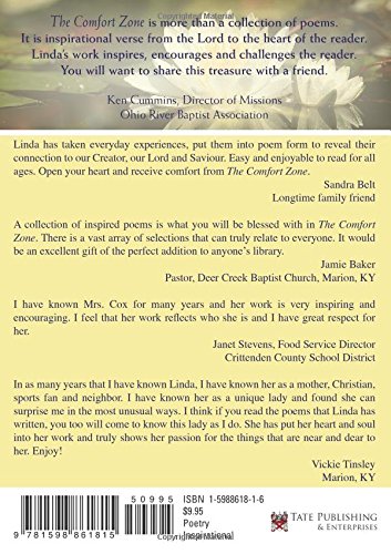 The Comfort Zone Linda Gayle Cox 9781598861815 Amazon Com Books