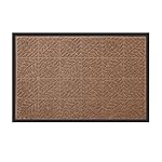 Large Outdoor Door Mats Rubber Shoes Scraper for Front Door Entrance Outside Doormat 24" x 36" Patio Rug Dirt Debris Mud Trapper Waterproof Out Door Mat Low Profile Washable Carpet Brown Amagabeli