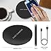 Fast Wireless Charger,Toward Slim Qi Wireless Charging Pad USB-C Qi Charger for Samsung Galaxy Note8 S8 S8+ S7 Edge S7 Note5 S6 Edge+, Wireless Charger for iPhoneX,iPhone8,8 Plus,No AC Adaptor