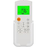 Replacement Remote Control for Midea MRCOOL FRIMEC Klimaire AC Air Conditioner RG57B1/BGE RG57B2/BGE RG57B/BGE RG57/BGE RG57A/BGE RG57A6/BGEF RG57A7/BGEF RG57A6/BGEFU1 RG57E1/BGEU1 (with Holder)