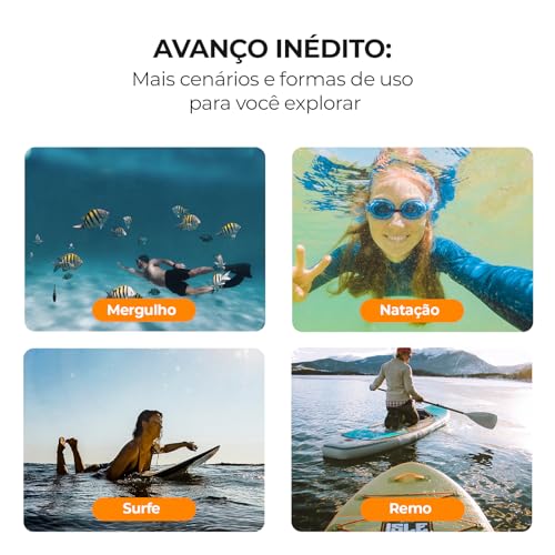 Bastão Flutuante Bluetooth com Controle Remoto Subaquático, Impermeável 15m, Carregamento Magnético, Compatível GoPro Hero 13/12/11/10/9/8, Punho Antiderrapante com Pulseira Anti-perda