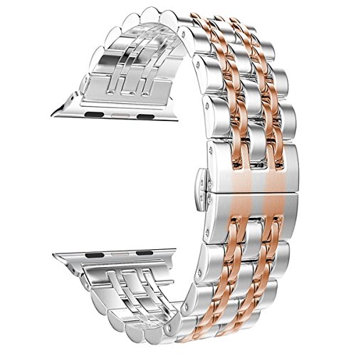Apple watch band, pugo top 38mm stainless steel metal r…