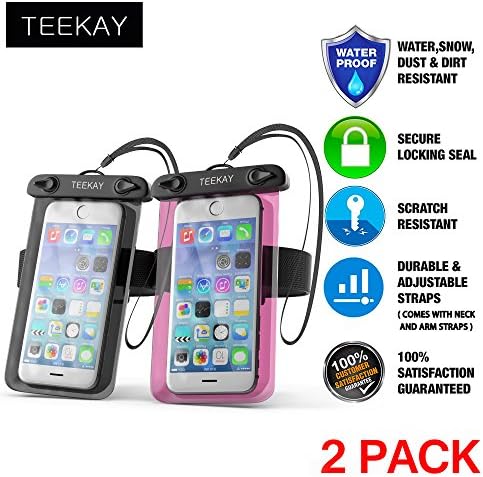 Universal Waterproof IPX8 phone Case pouch dry bag and Armband for Samsung Galaxy s8 s7 s5 s6plus iphone 8 7 plus 6s blackberry straight talk underwater smart cellphone camera kayak lifeproof