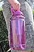 GHP 101oz 3000ml Large Outdoor Water Bottle w/Handle & Straw - BPA Free Tritan Plastic - Leak Proof Push Button Lid - Eco-Friendly for Gym, Yoga, Camping, Running, Cycling, and Camping (Purple)