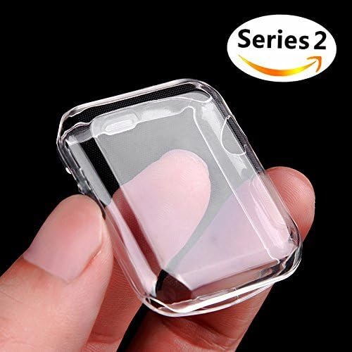 Apple Watch 2 Case, Julk i Watch TPU Screen Protector All-around Protective 0.3mm Hd Clear Ultra-thin Cover for New Apple Watch series 2 (42mm)