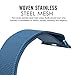 Apple Watch Band Series 1 Series 2, with Unique Magnet Lock, MoKo Milanese Loop Stainless Steel Bracelet Smart Watch Strap for iWatch 42mm All Models, No Buckle Needed - BLUE (Not Fit iWatch 38mm)