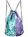 Mysticbags Mermaid Bag Sequin Drawstring Backpack Outdoor Shoulder Bag for Girls