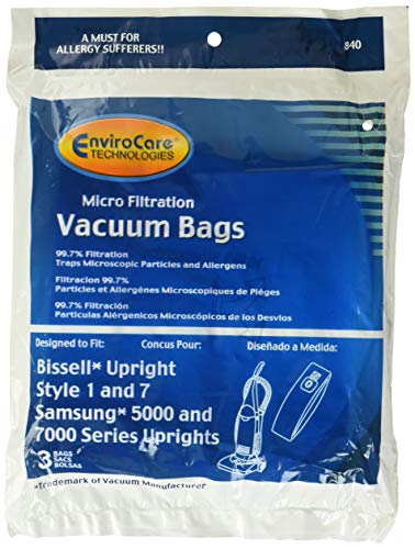 Bissell Style 1 and 7 Upright Vacuum Bags -18 Pk