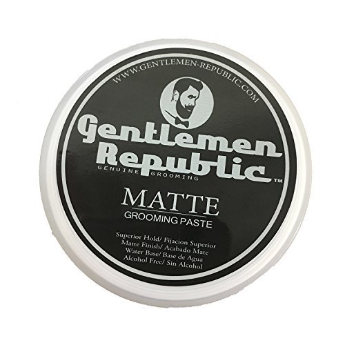 Gentlemen Republic 4oz (Pack of 1) Matte Paste for Men - Water-Based Men's Hair Paste with Strong Hold & Matte Finish - Alcohol-Free Hair Styling for Natural Texture – Made in the USA