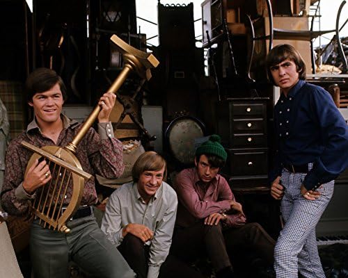 Photographs - The Monkees Davy Jones Micky Dolenz Mike Peter vintage furniture 11x14 Photo