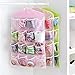 16-Pocket Hanging Closet Organizer Jewelry and Accessories Organizer, Bra Underwear Socks Ties Hanging Organizer,Shower Caddies Random color Vinyl (3-Pack)