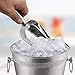 StillCool 5 Ounce Bar Ice Scoop, Dry Bin Scoop, Dry Goods Scoop, Candy Scoop, Spice Scoop, Commercial Grade Metal Food Scoop for Kitchen Bar Buffet Party Wedding - Set of 5
