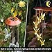 IMAGE Solar Wind Chimes Warm White Hummingbird Chimes Mobile LED Wind Chimes for Mother Home Garden Decor Patio Yard Lawn