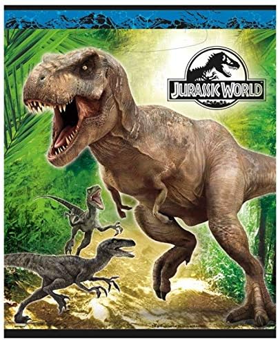 FNA FASHIONS Jurassic World Plastic Loot New Party Theme Decorations Bags Birthday of Pack 8