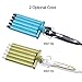 inkint Profession Ceramic Waving Iron, Deep Wave Hair Curling Iron, Hair Barrels Curler Hairstyle Styling Tool-3 Temperature Choices for Soft or Harden Hair (16mm)