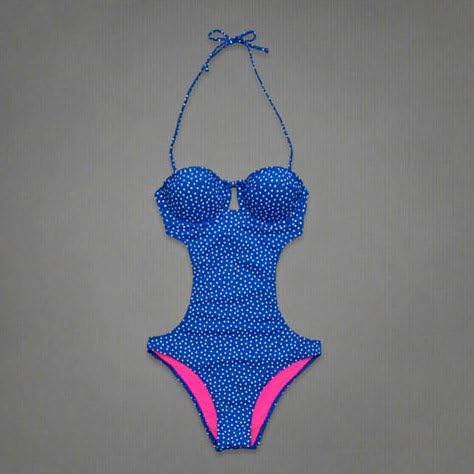 Amazon Abercrombie Fitch アバクロ レディース Swim 水着 ワンピース ブルードット 並行輸入品 Mサイズ ワンピース 通販