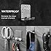 BRYUBR Razor Holder for Shower | (2 Pack) Waterproof Shower Razor Hooks | Heavy Duty Razor Hanger | Self Adhesive Stainless Steel Shaver Hook for Bathroom Kitchen Organizer for Robe Towel Loofah Coat