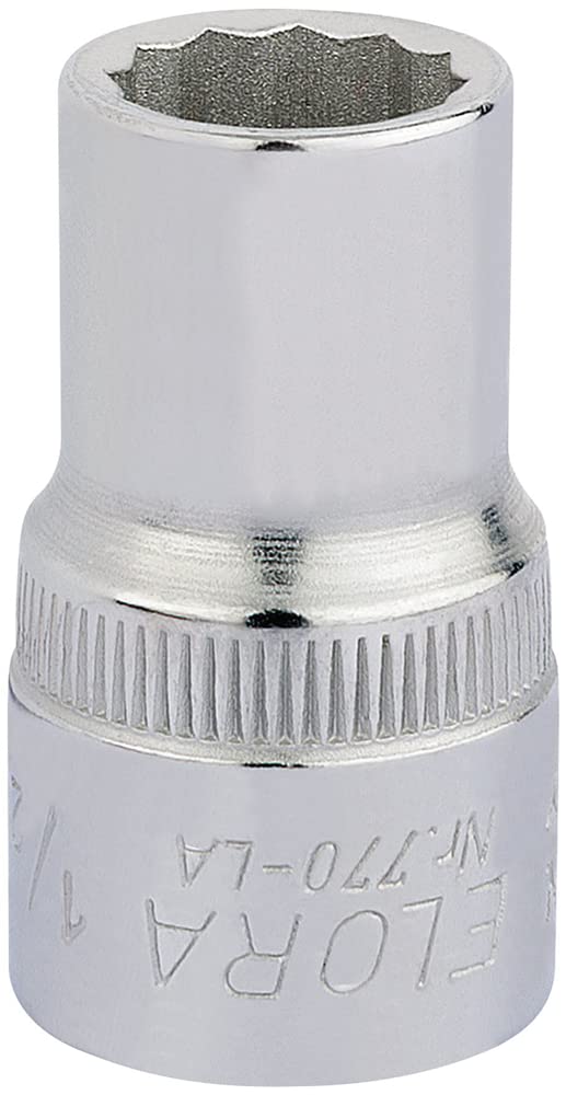 Draper 24351 Elora Bi-Hexagon Socket, 1/2" Square Drive, 1/2" AF, Blue