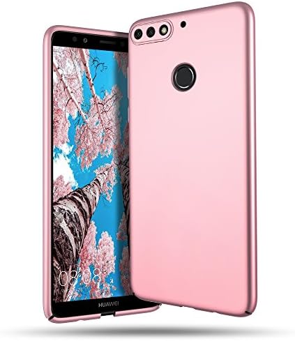 Huawei Y7 Prime 2018 Case, B BELK Ultra Thin Simple Stylish Scratch Resistant Protective PC Hard Cover with Matte Smooth Coating for Huawei Y7 Prime 5.99'' 2018 Release, Rose Gold