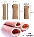 ERGOfoot 6 Pack Toe Caps Close Finger Toe Sleeve Tubes Toe Protectors Gel Rubbing Tube to Prevent Bunions, Hammertoes, Callus, Corn, Blisters(Diameter 2.0cm)