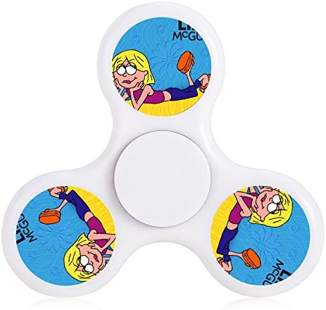 Tri-Fidget Spinner Lizzie_McGuire Hand Novelty Toys Great Gift To Help People Relieve Anxiety Focus Stress Boredom Kill Time For Children And Adults Adhd New Style Funny For Boys Girls Men Women-White