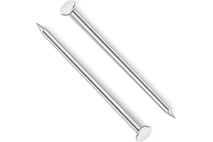 Etauwe 3 Inch Hardware Nails, Stainless Steel Flat Nails, Long Nails, Wood Nails, Wall Nails, Common Nails, 50 PCS