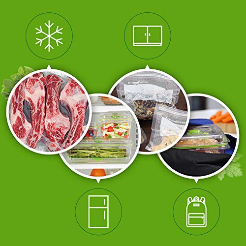 FoodSaver VS1190X, kompaktes Vakuumiergerät mit Handheld-Vakuumierer | 1 kleine Rolle & 5 kleine Beutel | Silber mit… – Bild 7