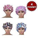 Opromo Cotton Bleach Friendly Banded Adjustable Scrub Cap Sweatband Bouffant Hat-Assorted 7