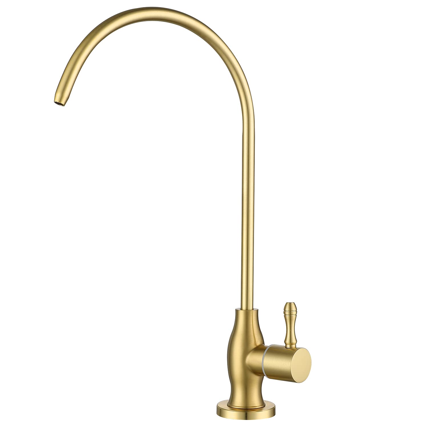 Drinking Water Tap, MIFULY Commercial Water Filtration Tap for Under Sink Water Filter System Kitchen Bar Sink Drinking Water Tap, RO Tap Brushed Gold