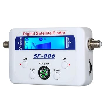 KKmoon Digital Satellite Finder Satellite Signal Meter Mini Digital Satellite Signal Finder Meter with LCD Display Digital Satfinder with Compass