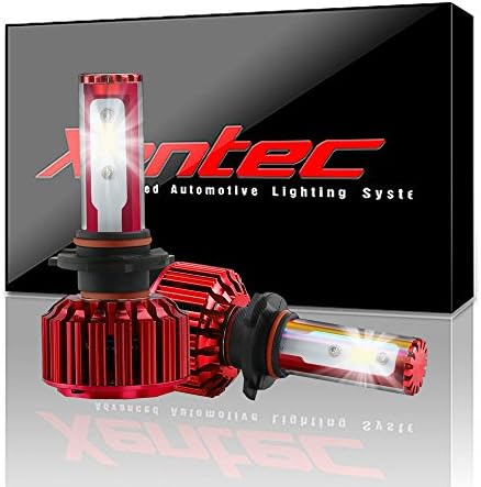 Xentec 9012 LED Headlight Bulb for any 9012 Halogen Headlight Bulb upgrade to LED (1 pair, Cool White)