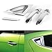 Chrome Door Handle/Catch Molding Trim Covers 6pcs Set for 2012 2013 Hyundai Veloster - 1 Keyhole (Driver Side)