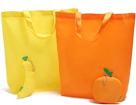 Amazon Co Jp 210 D厚い大サイズのナイロン買い物袋トートバッグ折りたたみショッピングバッグ可愛い エコバッグ 折りたたみ コンビニ 袋 軽い レジ袋 2セット ホーム キッチン
