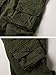 AKARMY Men's Casual Cargo Pants Military Army Camo Pants Combat Work Pants with 8 Pockets Military Green 36