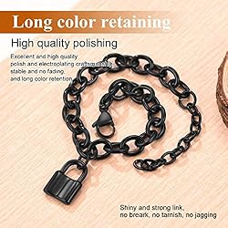 FindChic Black Cable Chain Bracelets for Women with