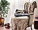Brielle Home Nesting Faux Fur Warm & Stylish Soft Luxurious Reversible Throw, Tundra Swan