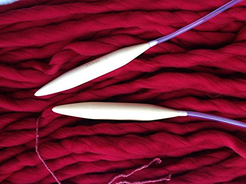 Wool Yarn Super Chunky Bulky Arm Knitting Wool Roving DIY Crochet (Red) - Thumbnail 4