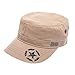 Jeep Unisex Star Print Adjustable Military Cap Hat (Apricot, Free Size)