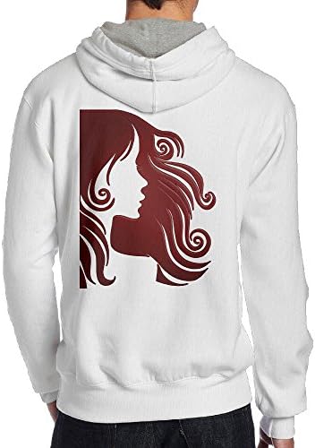 Xianliuli Beautiful Woman Men's Fashion Creative Casual Wear Cap With No Pocket Hoodie S White