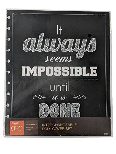 Arc System by Staples Interchangeable Poly Cover Set, It Always Seems Impossible, 9-3/8 x 11-1/4 (50054)