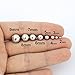 14k White Gold Ball Stud Earrings, 2mm