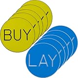 Trademark Poker Buy/Lay Chip Button for Craps, Set of 10