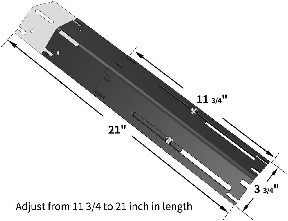 LOKHING Universal Replacement Heavy Duty Adjustable Porcelain Steel Heat Plate Shield, Heat Tent, Flavorizer Bar - Image 3