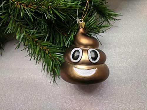 Poop Emoji Christmas Tree Hanging Ornament Pile Of Poo Emoticon