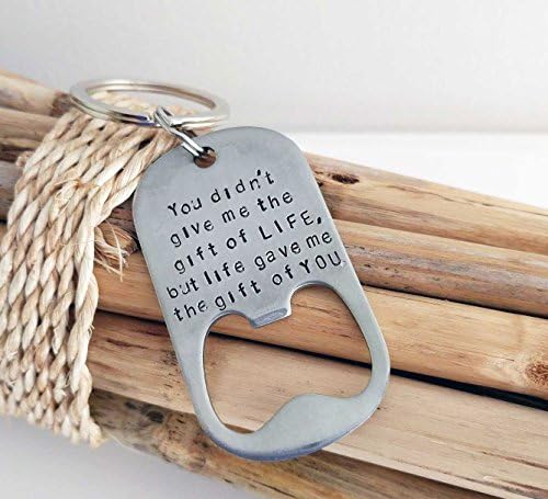 Bottle Opener, Personalized, Key Chain, Anniversary for Him, Gift for Husband, Gift for Boyfriend