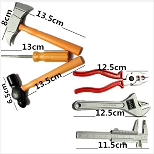 OrliverHL Children Kids Creative Simulation Hammer Pliers Screwdriver Nipper Pliers Manual Maintenance Repair Tools Kit Set