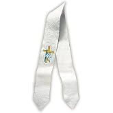 Baptismal Felt Stole with Cross and Shell Design