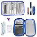 YOUSHARES Insulin Cooler Travel Case - Handy Medication Insulated Diabetic Carrying Cooling Bag for Insulin Pen, Glucose Meter and Diabetic Supplies with 3 Cooler Ice Pack (Blue)